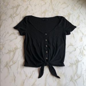 American Eagle Tie Front Tee Size XS